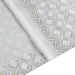 2pk Poly Printed Curtain Panel with Tufted Stripe White/Taupe 2-PK 50x95'- DTY Store