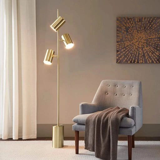 3-Light Metal Floor Lamp Default -DTYStore