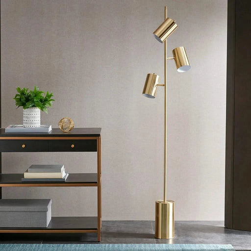 3-Light Metal Floor Lamp Default -DTYStore
