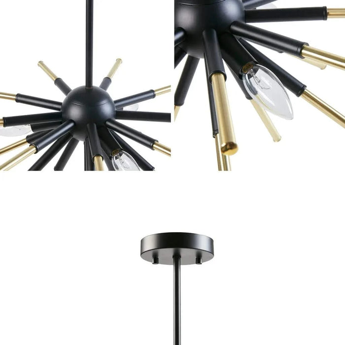 3-Light Spiked Chandelier Default -DTYStore