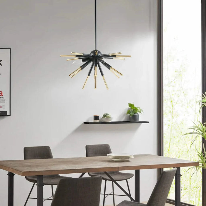 3-Light Spiked Chandelier Default -DTYStore