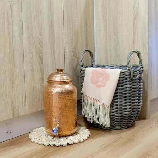 3-Pack Catleza Wicker Multi-purposes Basket with handler - Planter basket Espresso -DTYStore