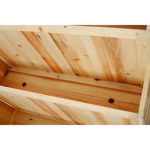 3-Tiers Raised Garden Bed with Trellis, 53' H Vertical Planter Box with Wheels & Back Storage Area, for Flowers, Vegetables, Herbs, Natural Default -DTYStore