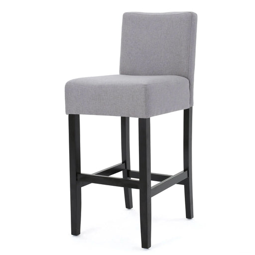 30-inch Fabric Barstool with Solid Wood Frame (Set of 2) Default -DTYStore