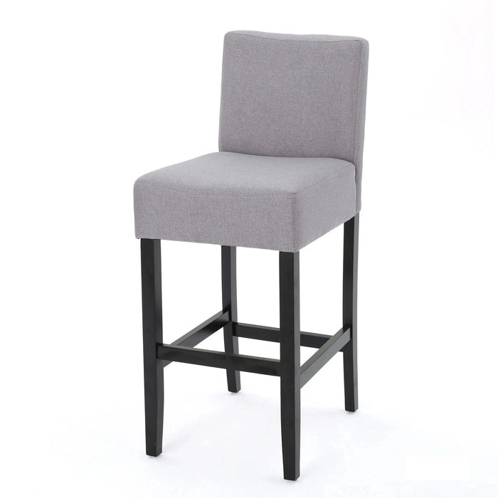 30-inch Fabric Barstool with Solid Wood Frame (Set of 2) Default -DTYStore