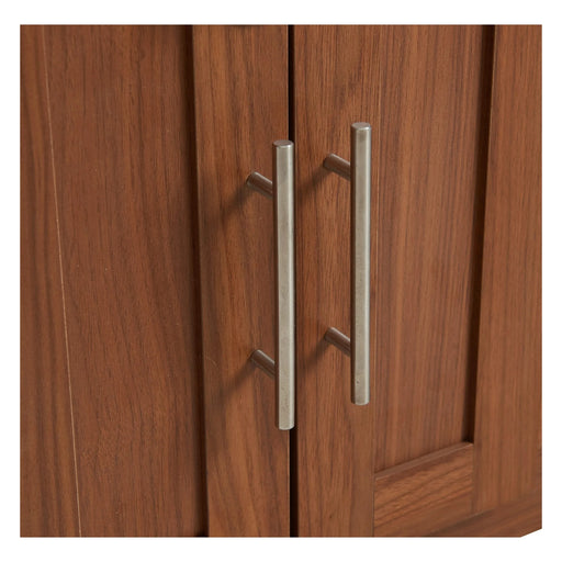 30.25'L, 2 in 1 Dog Crate with Padded Seat, Sliding Barn Door, Luxury Wooden Dog Kennel, End of Bed Bench Ottoman with Removable Cushion for Bedroom, Living Room, Walnut Default -DTYStore