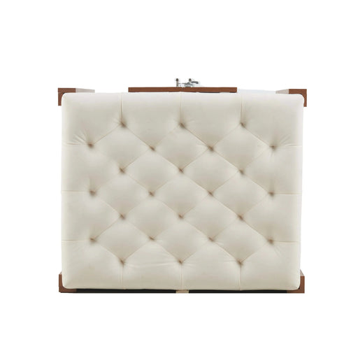 30.25'L, 2 in 1 Dog Crate with Padded Seat, Sliding Barn Door, Luxury Wooden Dog Kennel, End of Bed Bench Ottoman with Removable Cushion for Bedroom, Living Room, Walnut Default -DTYStore