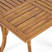 Outdoor Hermosa 5 Piece Wood Dining Set With Cushions, Teak Finish With Beige Cushion - DTYStore