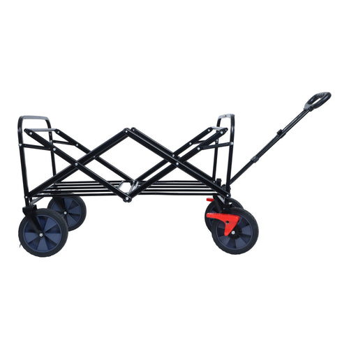 150L Collapsible Wagon Cart Foldable, Utility Garden Wagon with 360lbs Weight Capacity, Heavy Duty Portable Sport Wagon with Wheels for Outdoor, Grocery, Shopping - Image 16