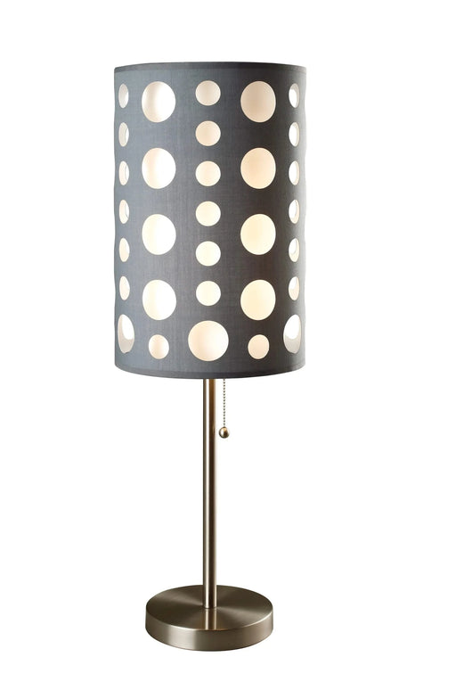 30'H GREY/WHITE RETRO TABLE LAMP Default -DTYStore