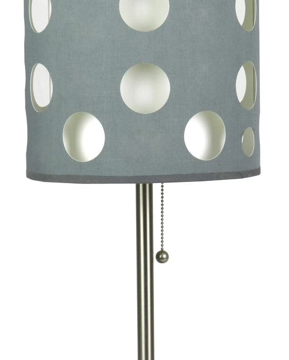 30'H GREY/WHITE RETRO TABLE LAMP Default -DTYStore
