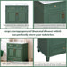 30'' Bathroom Vanity with Ceramic Sink,Solid Wood Frame Bathroom Storage Cabinet with Soft Closing Doors,Retro Style, Green Default -DTYStore