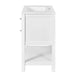 30'' Bathroom Vanity with Ceramic Sink Combo, Free Standing Single Vanity Set with 5 Drawers, Solid Wood Frame Bathroom Storage Cabinet, White Default -DTYStore