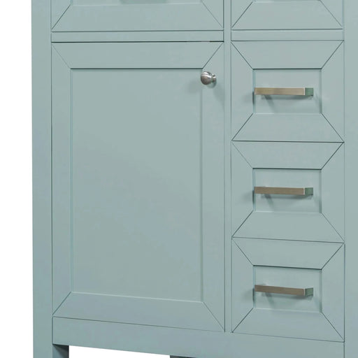 30' Bathroom Vanity with Sink Combo, Green Bathroom Cabinet with Drawers, Solid Frame and MDF Board (Old Sku:N725S999222F) Default -DTYStore