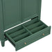 30' Bathroom Vanity with Sink Combo, Multi-functional Bathroom Cabinet with Doors and Drawer, Solid Frame and MDF Board, Dark Green Default -DTYStore