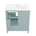 30' Bathroom Vanity with Sink Combo, Multi-functional Bathroom Cabinet with Doors and Drawer, Solid Frame and MDF Board, Green (Old Sku:SY999606AAC) Default -DTYStore