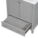 30' Bathroom Vanity with Sink Combo, Multi-functional Bathroom Cabinet with Doors and Drawer, Solid Frame and MDF Board, Grey (Old Sku:SY999606AAE) Default -DTYStore