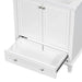 30' Bathroom Vanity with Sink Combo, Multi-functional Bathroom Cabinet with Doors and Drawer, Solid Frame and MDF Board, White Default -DTYStore