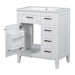 30' Bathroom Vanity with Sink Combo, White Bathroom Cabinet with Drawers, Solid Frame and MDF Board (Old Sku:N725S999222K) Default -DTYStore