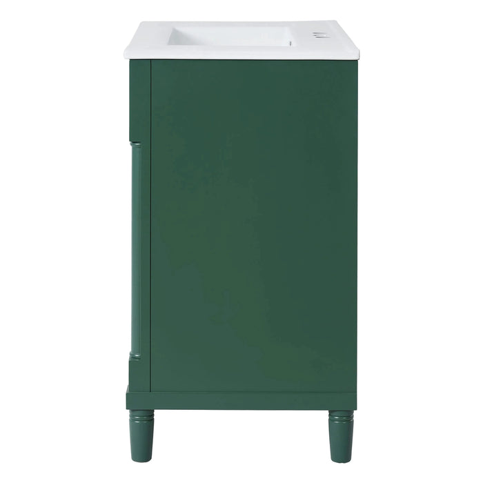 30' Bathroom Vanity with Sink, Freestanding Bathroom Storage Vanity Cabinet w/Soft-Closing Door, Bathroom Cabinet with 2 Drawers Default -DTYStore