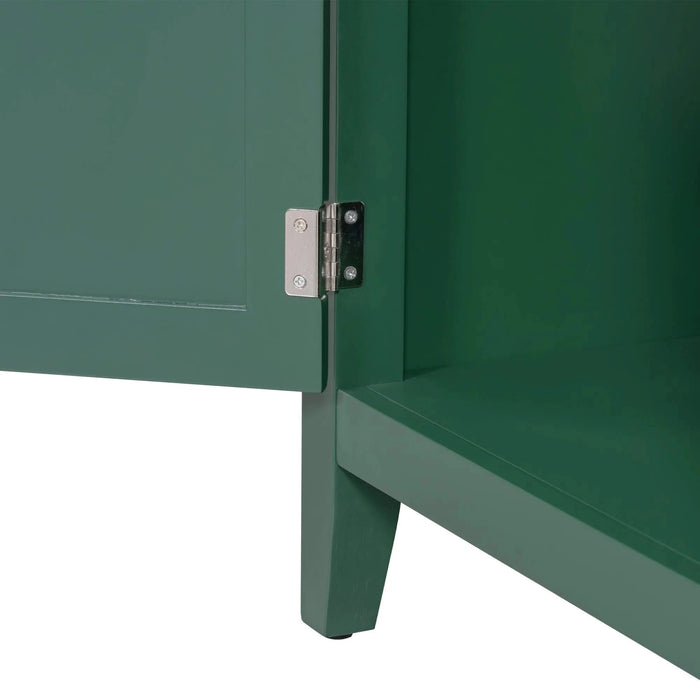 30' Bathroom Vanity with Sink Top, Bathroom Vanity Cabinet with Door and Two Drawers, Solid Wood Frame, One Package, Green (Old Sku:WF311620AAG) Default -DTYStore