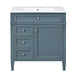 30'' Bathroom Vanity with Top Sink, Modern Bathroom Storage Cabinet with 2 Drawers and a Tip-out Drawer, Single Sink Bathroom Vanity Default -DTYStore
