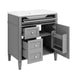 30'' Bathroom Vanity with Top Sink, Modern Bathroom Storage Cabinet with 2 Drawers and a Tip-out Drawer, Single Sink Bathroom Vanity Default -DTYStore
