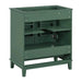 30' Bathroom Vanity without Sink, Base Only, Multi-functional Bathroom Cabinet with Doors and Drawer, Solid Frame and MDF Board, Dark Green Default -DTYStore
