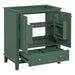 30' Bathroom Vanity without Sink, Base Only, Multi-functional Bathroom Cabinet with Doors and Drawer, Solid Frame and MDF Board, Dark Green Default -DTYStore