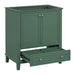 30' Bathroom Vanity without Sink, Base Only, Multi-functional Bathroom Cabinet with Doors and Drawer, Solid Frame and MDF Board, Dark Green Default -DTYStore