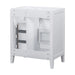 30' Bathroom Vanity without Sink, Cabinet Base Only, Bathroom Cabinet with Drawers, Solid Frame and MDF Board, White Default -DTYStore