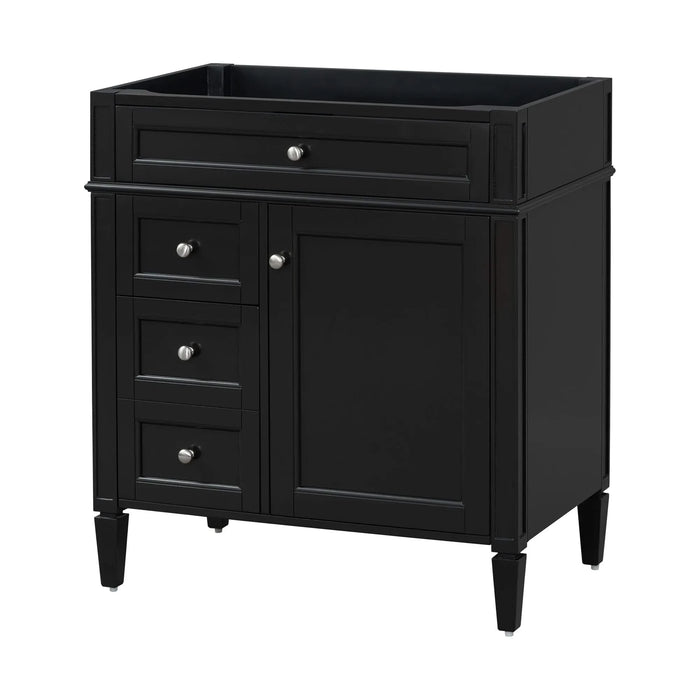 30'' Bathroom Vanity without Top Sink, Modern Bathroom Storage Cabinet with 2 Drawers and a Tip-out Drawer (NOT INCLUDE BASIN) Default -DTYStore