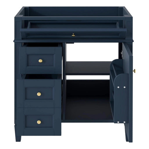 30'' Bathroom Vanity without Top Sink, Modern Bathroom Storage Cabinet with 2 Drawers and a Tip-out Drawer (NOT INCLUDE BASIN) Default -DTYStore