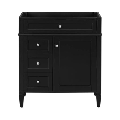 30'' Bathroom Vanity without Top Sink, Modern Bathroom Storage Cabinet with 2 Drawers and a Tip-out Drawer (NOT INCLUDE BASIN) Default -DTYStore