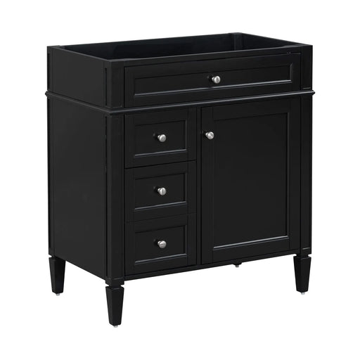 30'' Bathroom Vanity without Top Sink, Modern Bathroom Storage Cabinet with 2 Drawers and a Tip-out Drawer (NOT INCLUDE BASIN) Default -DTYStore