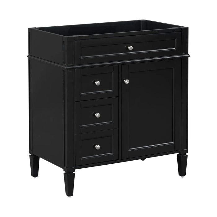 30'' Bathroom Vanity without Top Sink, Modern Bathroom Storage Cabinet with 2 Drawers and a Tip-out Drawer (NOT INCLUDE BASIN) Default -DTYStore