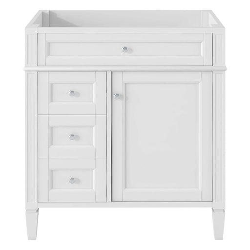 30'' Bathroom Vanity without Top Sink, Modern Bathroom Storage Cabinet with 2 Drawers and a Tip-out Drawer (NOT INCLUDE BASIN) Default -DTYStore