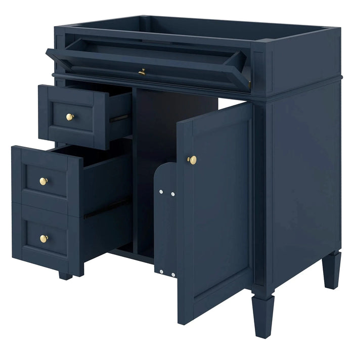 30'' Bathroom Vanity without Top Sink, Modern Bathroom Storage Cabinet with 2 Drawers and a Tip-out Drawer (NOT INCLUDE BASIN) Default -DTYStore