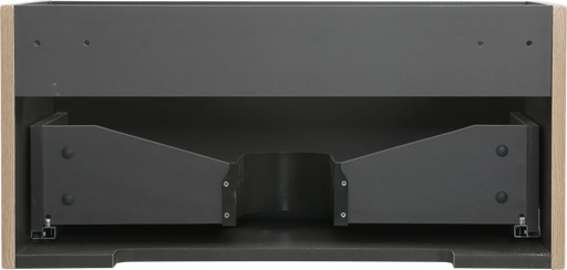 30'' Floating Bathroom Vanity with Sink Combo, Modern Wall-Mounted Striped Bathroom Storage Cabinet with Soft-Close Drawer and Glossy White Solid Surface Basin, Natural Oak 24V16-30NOW Default -DTYStore