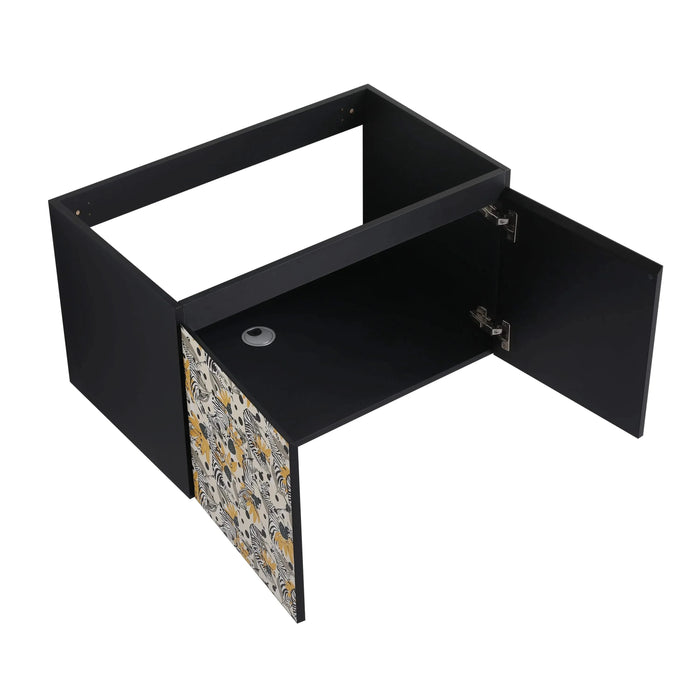 30'' Floating Wall-Mounted Bathroom Vanity With Ceramics Sink & Soft-Close Cabinet Door, KD-Package Default -DTYStore