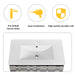 30'' Floating Wall-Mounted Bathroom Vanity With Ceramics Sink & Soft-Close Cabinet Door, KD-Package Default -DTYStore
