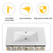 30'' Floating Wall-Mounted Bathroom Vanity With Ceramics Sink & Soft-Close Cabinet Door, KD-Package Default -DTYStore