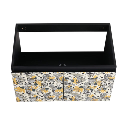 30'' Floating Wall-Mounted Bathroom Vanity With Ceramics Sink & Soft-Close Cabinet Door, KD-Package Default -DTYStore