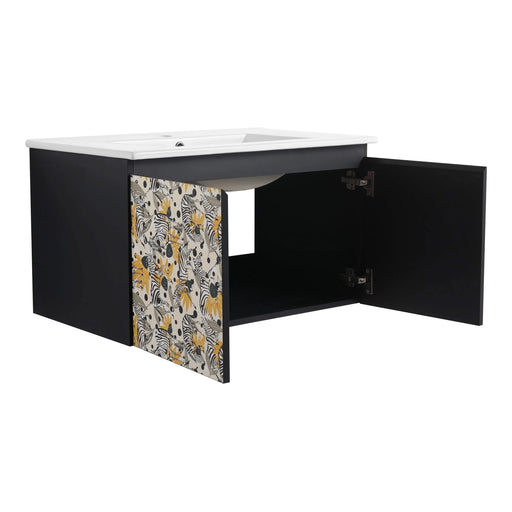 30'' Floating Wall-Mounted Bathroom Vanity With Ceramics Sink & Soft-Close Cabinet Door, KD-Package Default -DTYStore