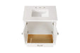 30' Freestanding Bathroom Vanity with Sink, Carrara Engineered Marble Vanity Top with Under-mounted Rectangular Ceramic Sink, Large Storage Soft-Close Door, Solid Wood Frame, White 24V03-30WH Default -DTYStore