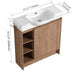 30'' Freestanding Bathroom Vanity with White Ceramic Sink & Soft-Close Door, KD-Packing Default -DTYStore
