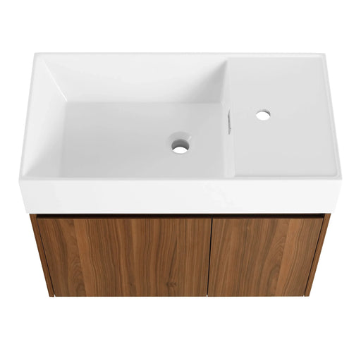 30 Inch Bathroom Cabinet With Sink,Soft Close Doors,Float Mounting Design, For Small Bathroom Default -DTYStore