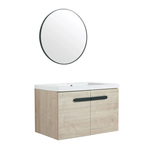 30 Inch Bathroom Cabinet With Sink,Soft Close Doors,Float Mounting Design, For Small Bathroom Default -DTYStore