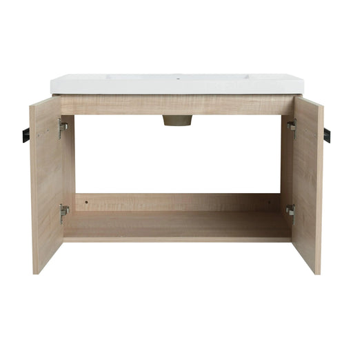 30 Inch Bathroom Cabinet With Sink,Soft Close Doors,Float Mounting Design, For Small Bathroom Default -DTYStore