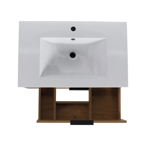 30 Inch Bathroom Vanity With Top(G-BVB01430LIMO-GRB3020MOWH) Default -DTYStore